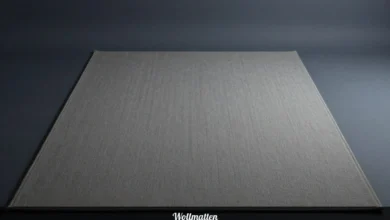 Natural Wollmatten wool rug in modern living room showing texture and durability