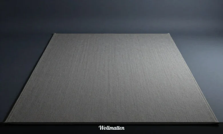 Natural Wollmatten wool rug in modern living room showing texture and durability