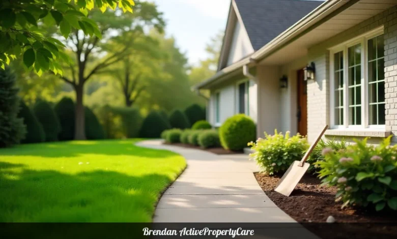 Brendan ActivePropertyCare property maintenance services showing well-maintained home exterior with lawn care and preventative maintenance