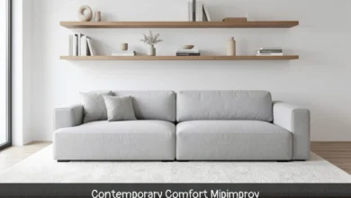 Contemporary comfort mipimprov living room with modular sofa, wooden coffee table, natural light, and minimalist decor creating a modern adaptable space