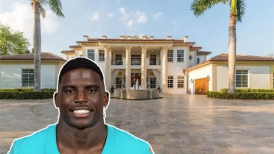 Tyreek Hill house exterior Southwest Ranches Florida luxury mansion with pool