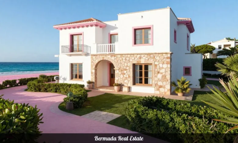 Luxury Bermuda real estate property with ocean views and private beach access for foreign buyers