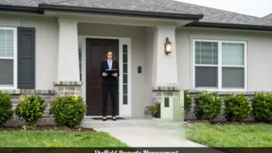 Professional Sheffield property management service with manager reviewing rental property in USA