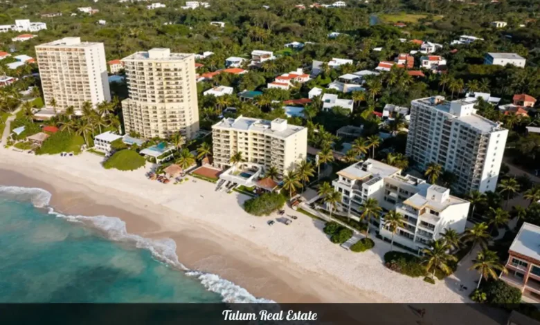 Tulum Real Estate beachfront properties and modern condos with Caribbean coastline