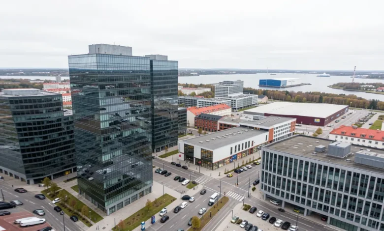 Commercial office and retail buildings in Tallinn representing Baltic Property Trust real estate investments in Estonia
