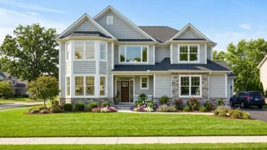 new windows on a modern home improving curb appeal and energy efficiency