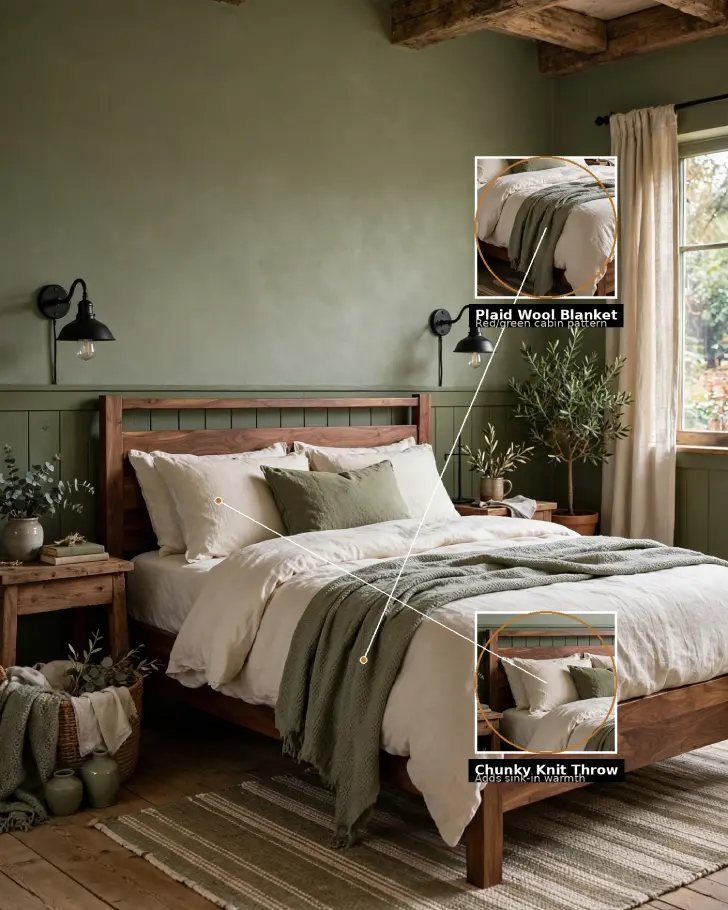 10 Rustic Bedroom Design Ideas: Cozy Design Ideas That Work - Bedrooms | HomeImprovementGeek Image of , Bedrooms, on HomeImprovementGeek.