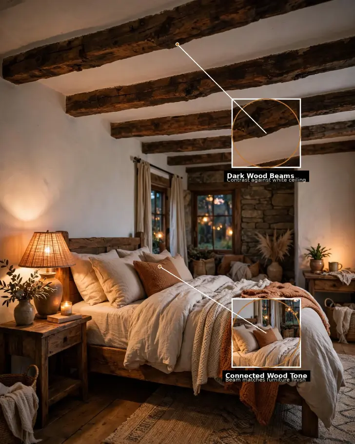 10 Rustic Bedroom Design Ideas: Cozy Design Ideas That Work - Bedrooms | HomeImprovementGeek Image of , Bedrooms, on HomeImprovementGeek.