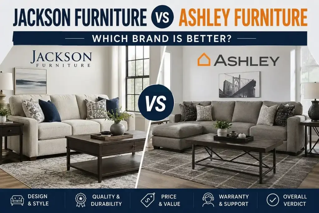 Jackson Furniture vs Ashley Furniture sofa and sectional comparison