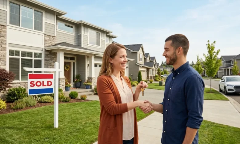 homeowner using modern home selling method to sell house fast