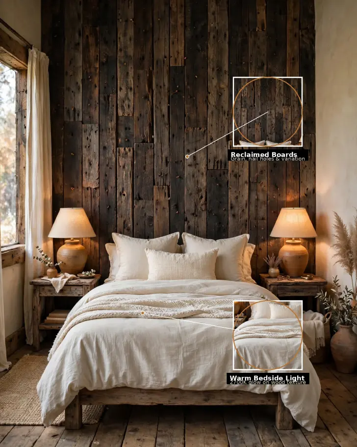 10 Rustic Bedroom Design Ideas: Cozy Design Ideas That Work - Bedrooms | HomeImprovementGeek Image of , Bedrooms, on HomeImprovementGeek.