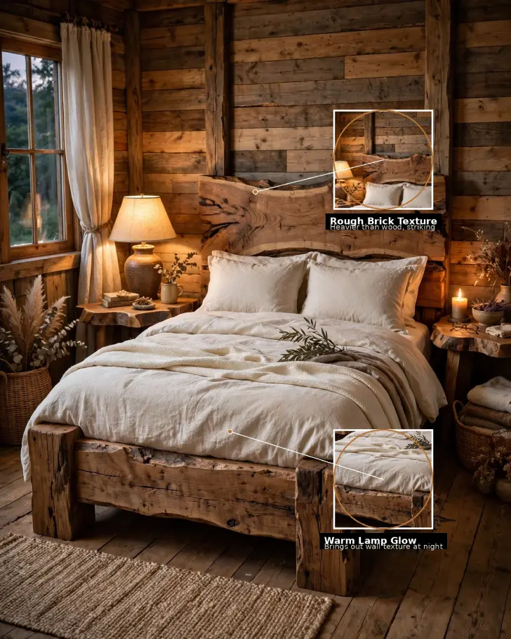 10 Rustic Bedroom Design Ideas: Cozy Design Ideas That Work - Bedrooms | HomeImprovementGeek Image of , Bedrooms, on HomeImprovementGeek.