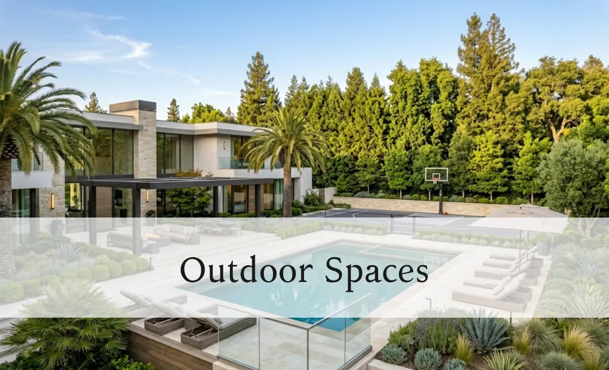 Khloe Kardashian House: A Full Look Inside Her $17M Hidden Hills Mansion - Luxury Real Estate | HomeImprovementGeek Khloe Kardashian house outdoor pool and backyard in Hidden Hills California