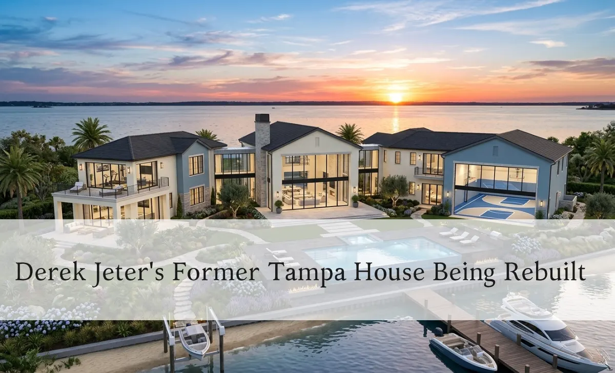 Architectural rendering of the new modern French-style mansion being built at 58 Bahama Circle on Davis Islands, Tampa