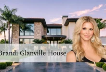 Brandi Glanville house exterior showing her Los Angeles rental property