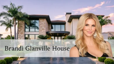 Brandi Glanville house exterior showing her Los Angeles rental property