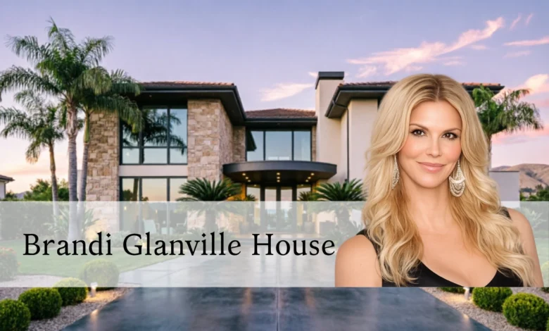 Brandi Glanville house exterior showing her Los Angeles rental property