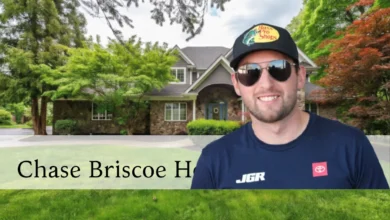 Chase Briscoe NASCAR driver at the race track, featured image for article on his home life and Indiana roots