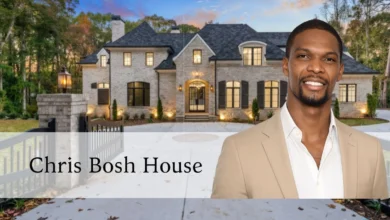 Chris Bosh house exterior view, waterfront mansion on North Bay Road, Miami Beach