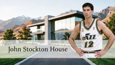 John Stockton house on Walker Lane in Holladay Utah with pool and basketball court