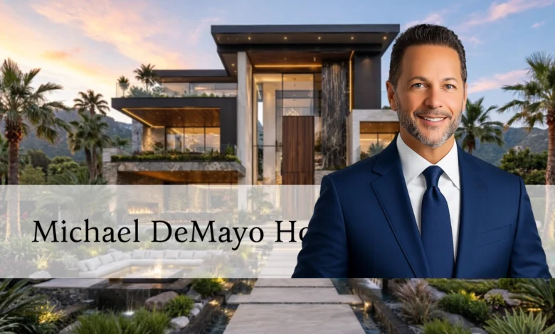 Michael DeMayo house exterior - luxury Charlotte mansion on Morrocroft Farms Lane in SouthPark area