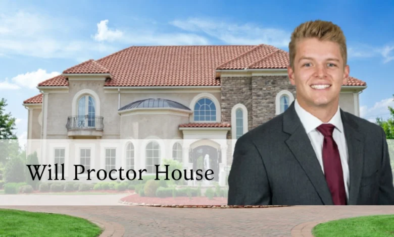 William Proctor House two-story red brick Federal-style home in Marengo Indiana with gable roof and end chimneys