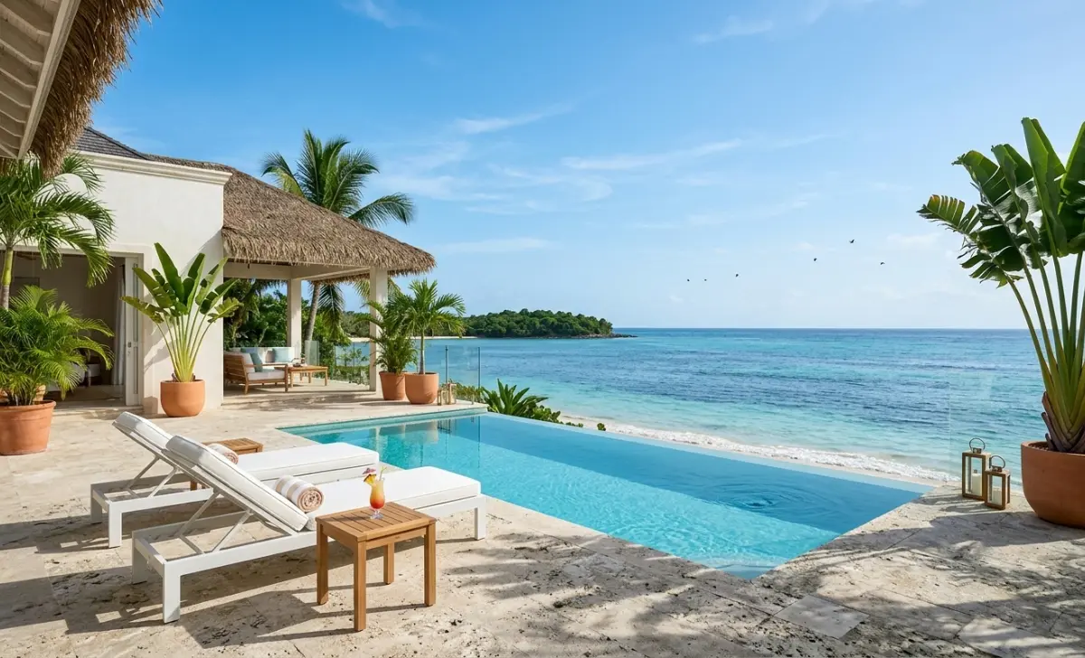 Usain Bolt House: Inside the Sprint Legend's Real Estate Portfolio - Luxury Real Estate | HomeImprovementGeek Usain Bolt house beachfront villa with infinity pool in Montego Bay