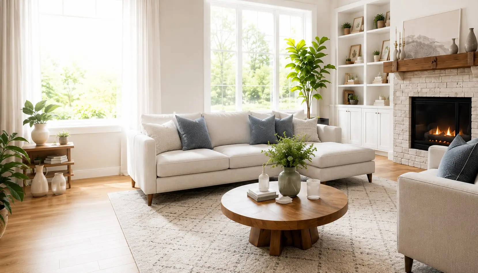 Bright and welcoming living room