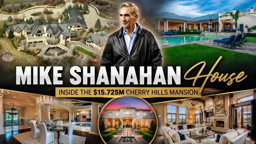Mike Shanahan House: Inside the $15.725M Cherry Hills Mansion - Celebrity Homes | HomeImprovementGeek Mike Shanahan house in Cherry Hills featuring a luxury mansion, pool, elegant interiors, and aerial estate views