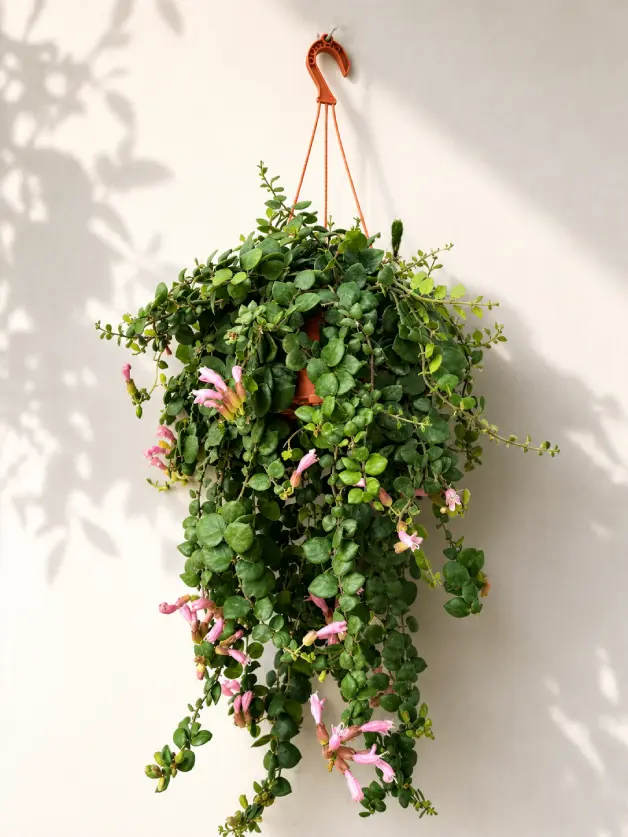 Lipstick Plant Varieties: A Complete Guide for Home Growers - Gardening | HomeImprovementGeek Thai Pink lipstick plant with pink tubular blooms and heart-shaped glossy leaves