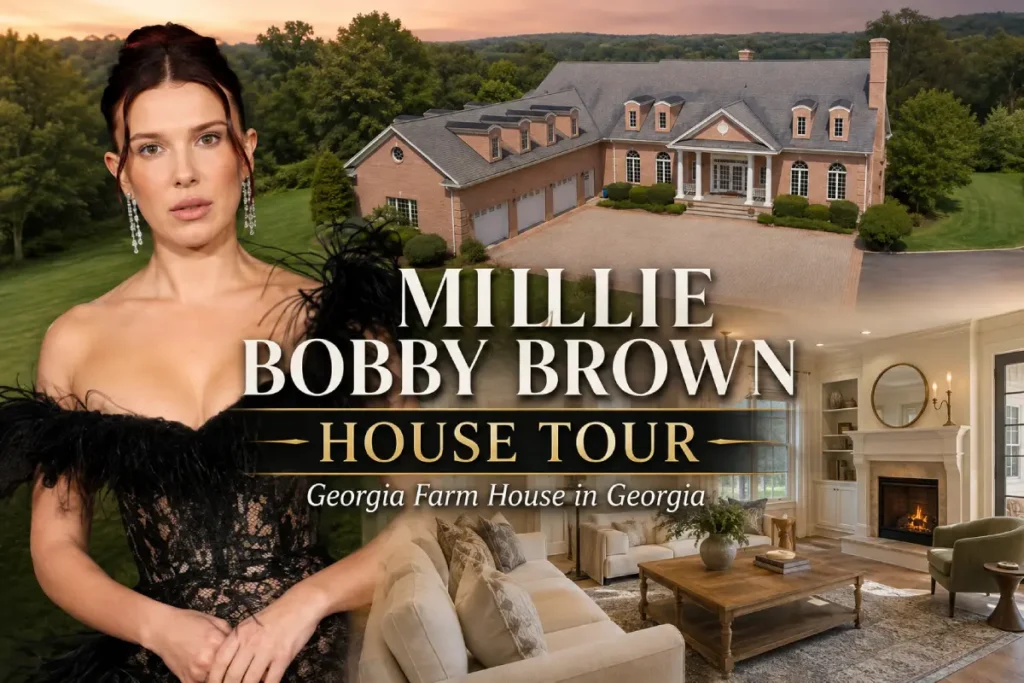Millie Bobby Brown and her Georgia farm house exterior with luxury interior